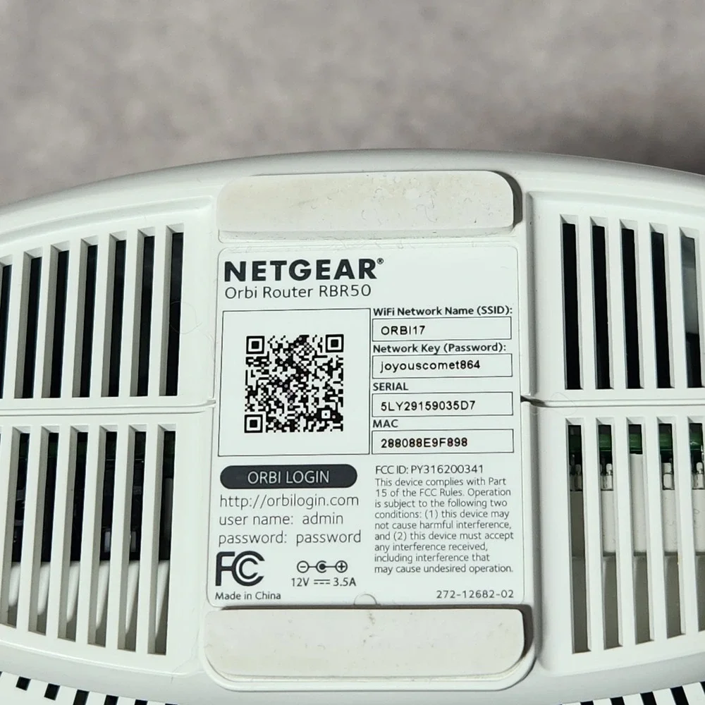 ORBI Netgear AC3000 Router RBR50 + Satellite‎ RBS50 Mesh Wi-Fi System - Picture 4 of 7